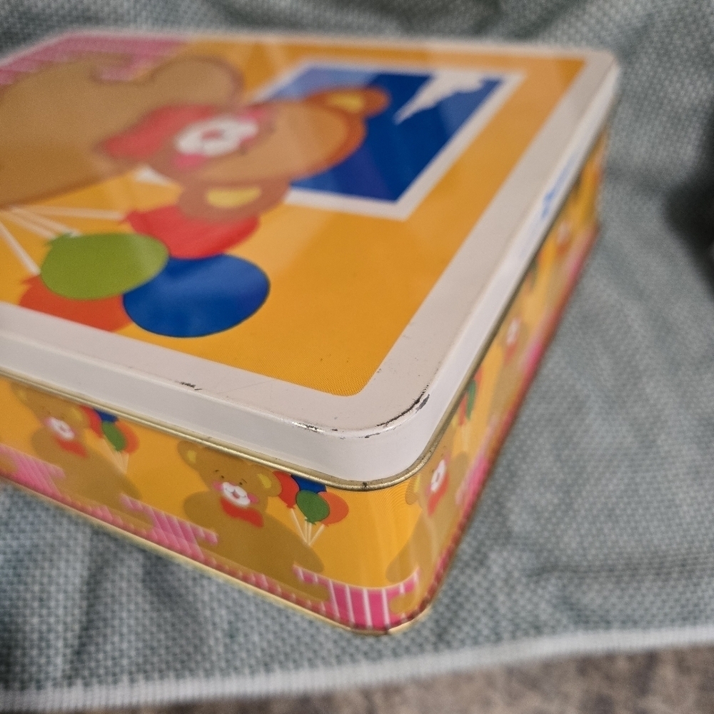 Bear with Balloons Kids 1986 Vintage Tin Box - Picture 5 of 6